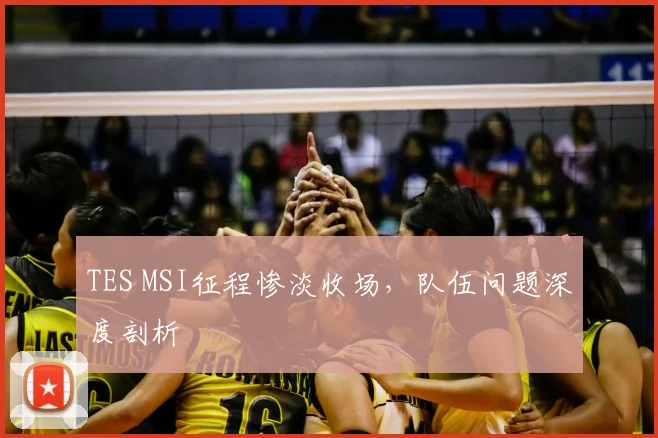 TES MSI征程惨淡收场，队伍问题深度剖析
